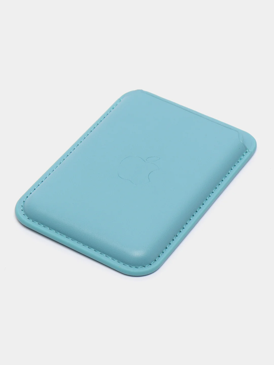 Небесно-голубой кошелек из эко-кожи для карт MagSafe Leather Wallet на iPhone 12, 13 ProMax