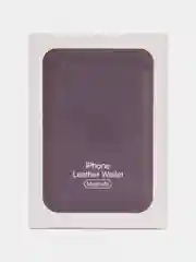 Фиолетовый кошелек из эко-кожи для карт MagSafe Leather Wallet на iPhone 12, 13 ProMax