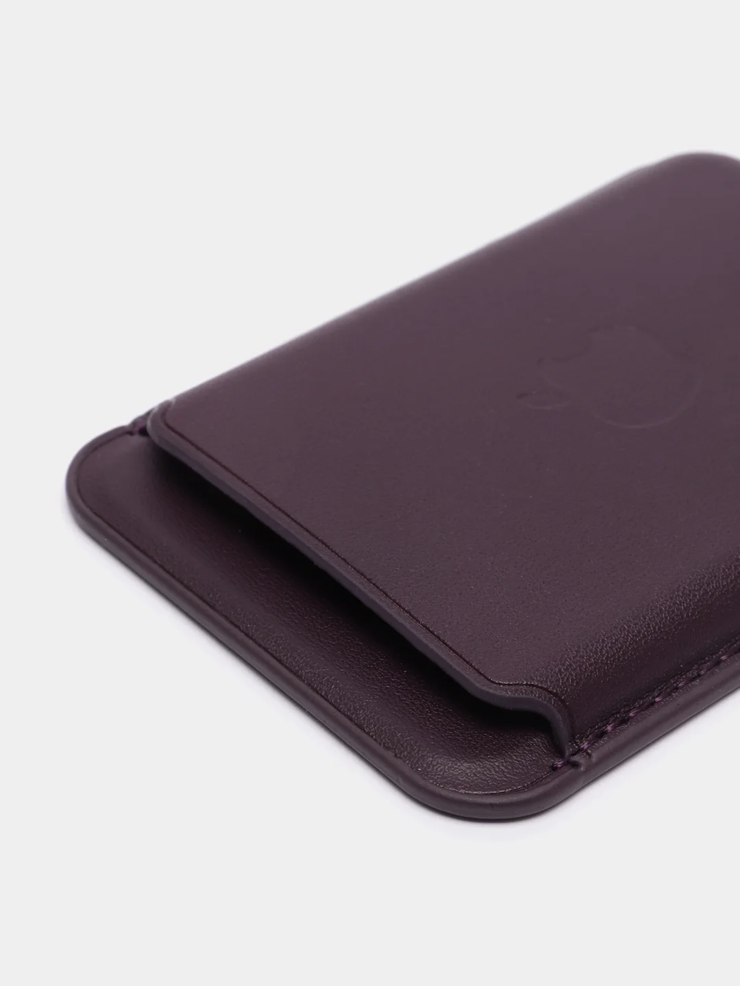Фиолетовый кошелек из эко-кожи для карт MagSafe Leather Wallet на iPhone 12, 13 ProMax