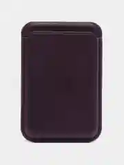 Фиолетовый кошелек из эко-кожи для карт MagSafe Leather Wallet на iPhone 12, 13 ProMax