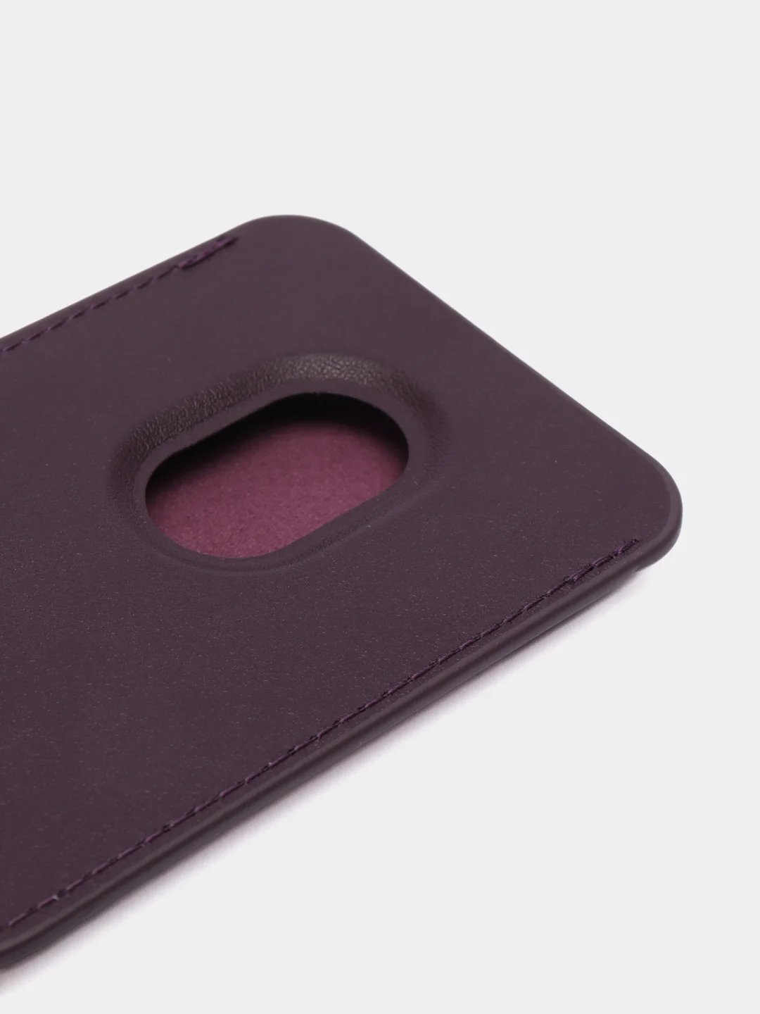 Фиолетовый кошелек из эко-кожи для карт MagSafe Leather Wallet на iPhone 12, 13 ProMax