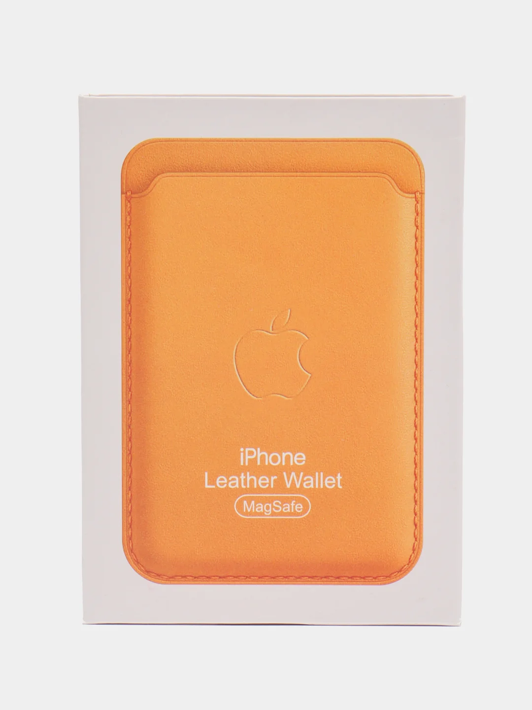 Желтый кошелек из эко-кожи для карт MagSafe Leather Wallet на iPhone 12, 13 ProMax