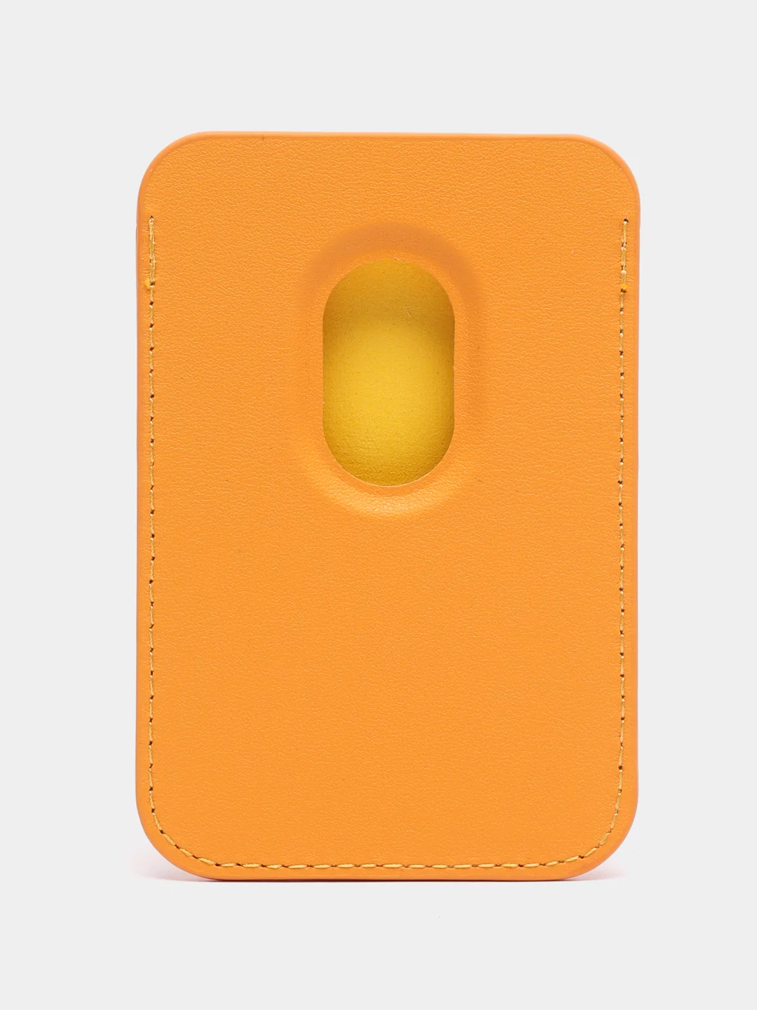 Желтый кошелек из эко-кожи для карт MagSafe Leather Wallet на iPhone 12, 13 ProMax