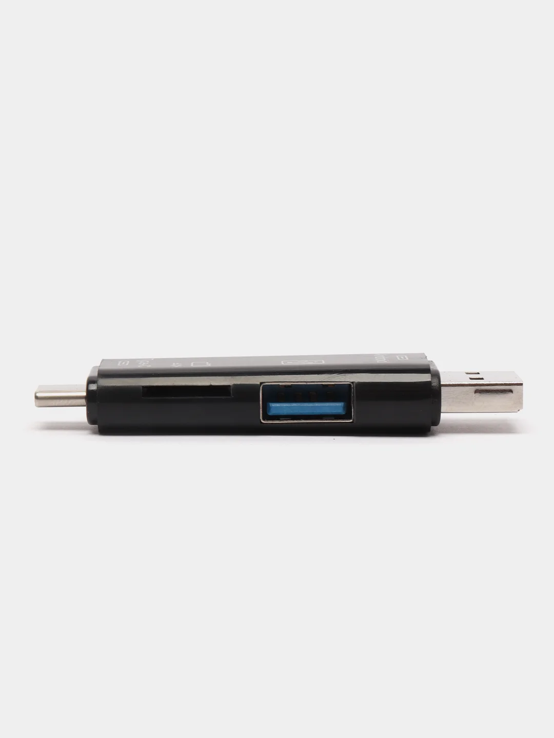 Белый картридер USB, TF, MicroSD, Type-C, переходник, адаптер для гаждетов
