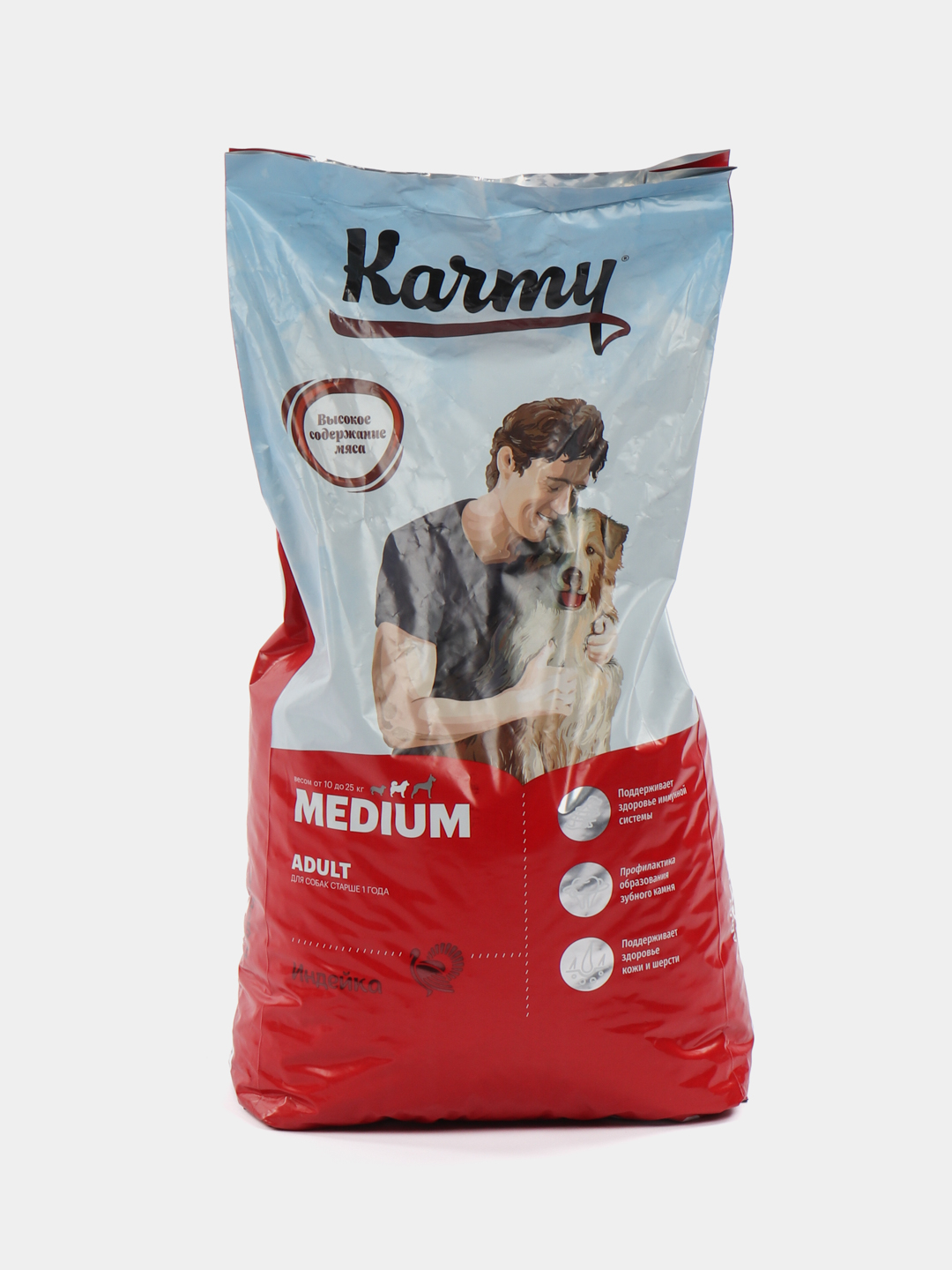 Корм для собак karmy medium. Карми Медиум Эдалт индейка 14кг. Сухой корм для собак karmy Medium Adult индейка, для средних пород 14 кг.