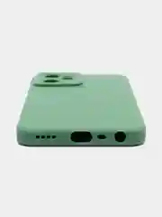 Зеленый чехол на Realme C35, с защитой камеры