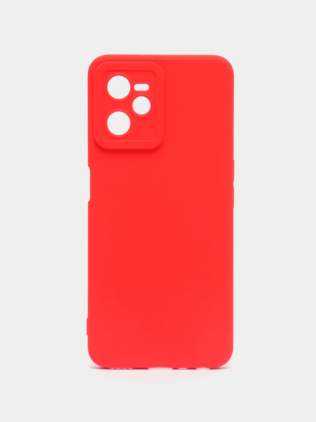Красный чехол на Realme C35, с защитой камеры