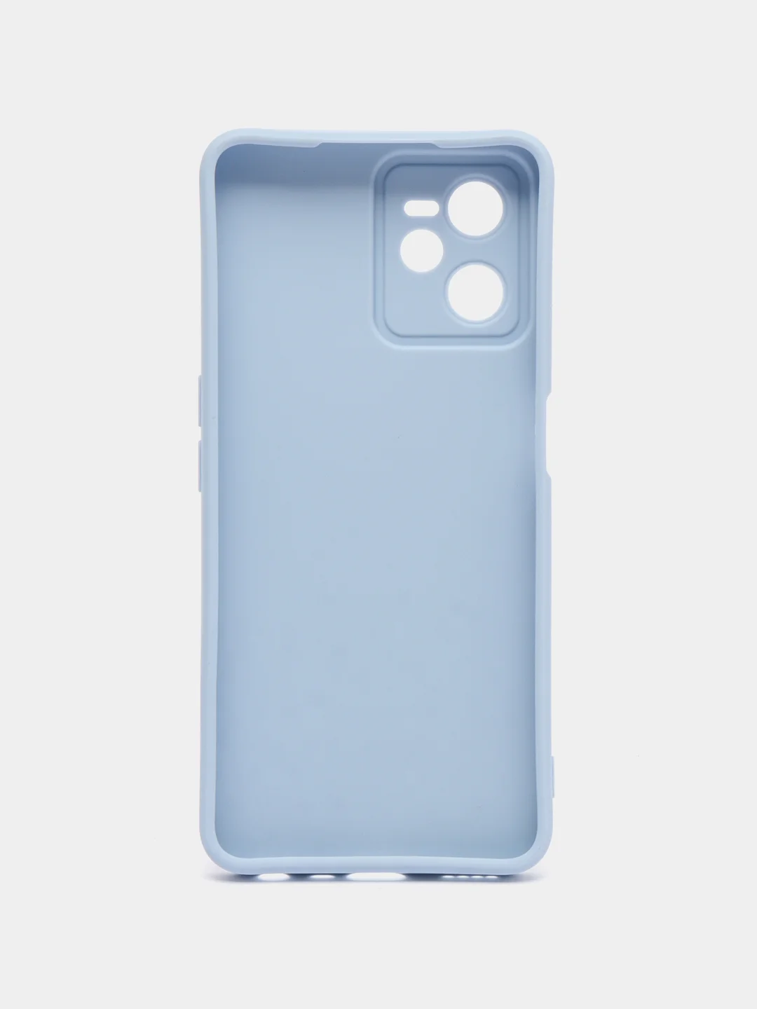 Небесно-голубой чехол на Realme C35, с защитой камеры