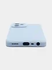 Небесно-голубой чехол на Realme C35, с защитой камеры