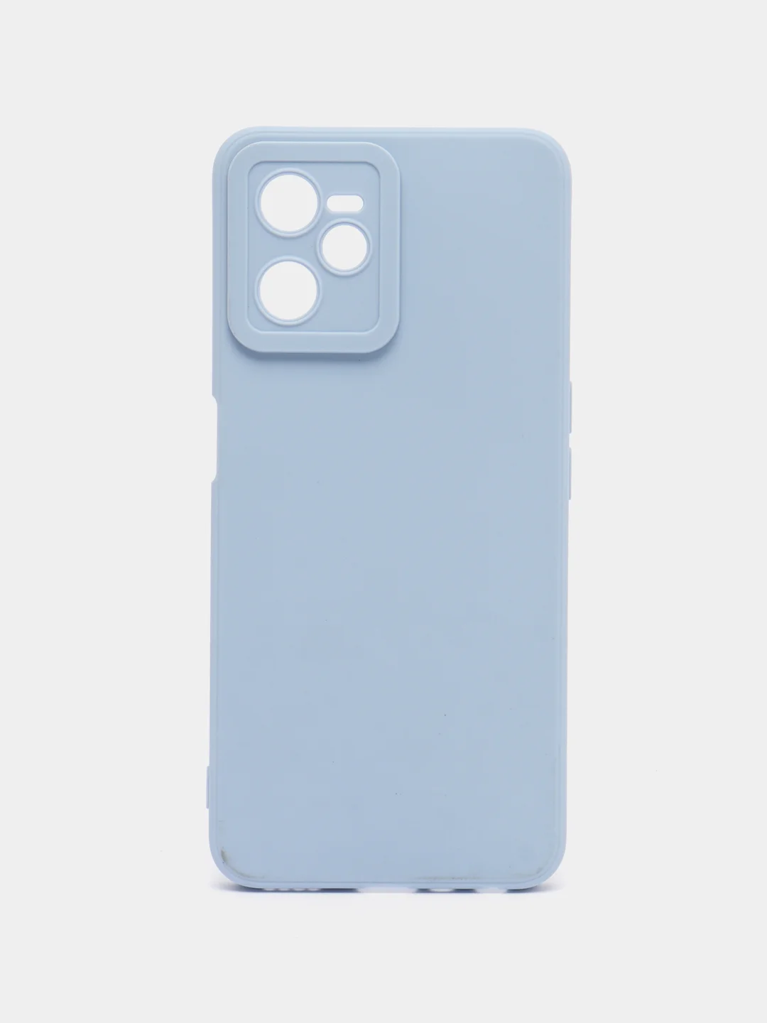 Небесно-голубой чехол на Realme C35, с защитой камеры