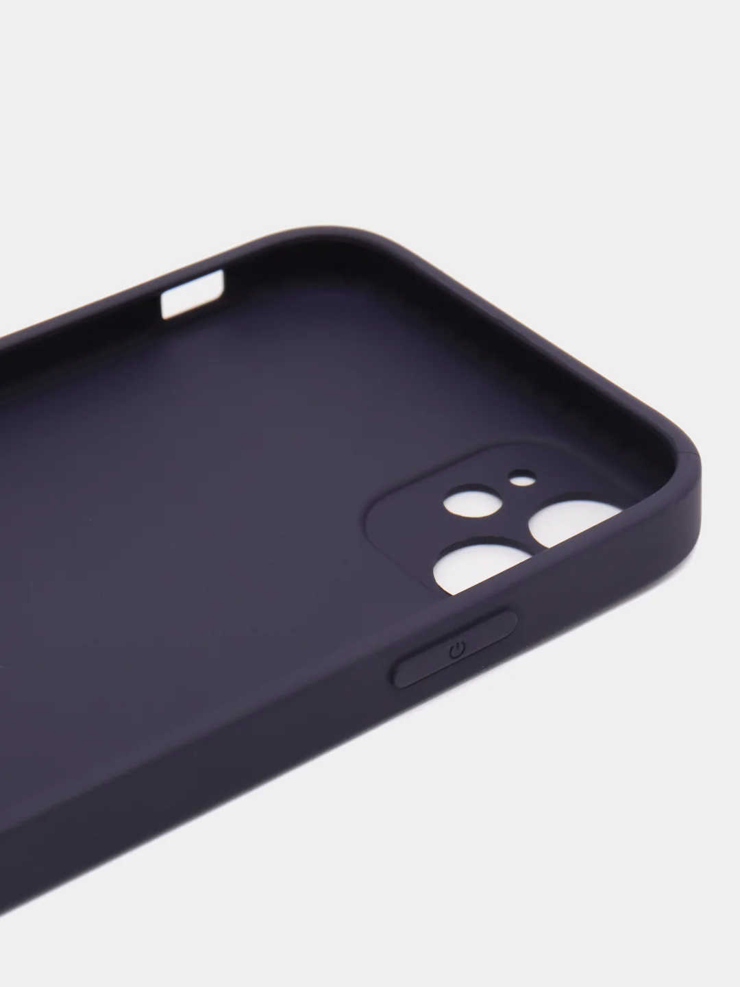 Индиго чехол для iPhone 11, силиконовый, со стеклянной панелью
