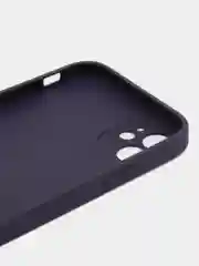 Индиго чехол для iPhone 11, силиконовый, со стеклянной панелью
