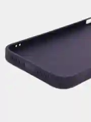 Индиго чехол для iPhone 11, силиконовый, со стеклянной панелью