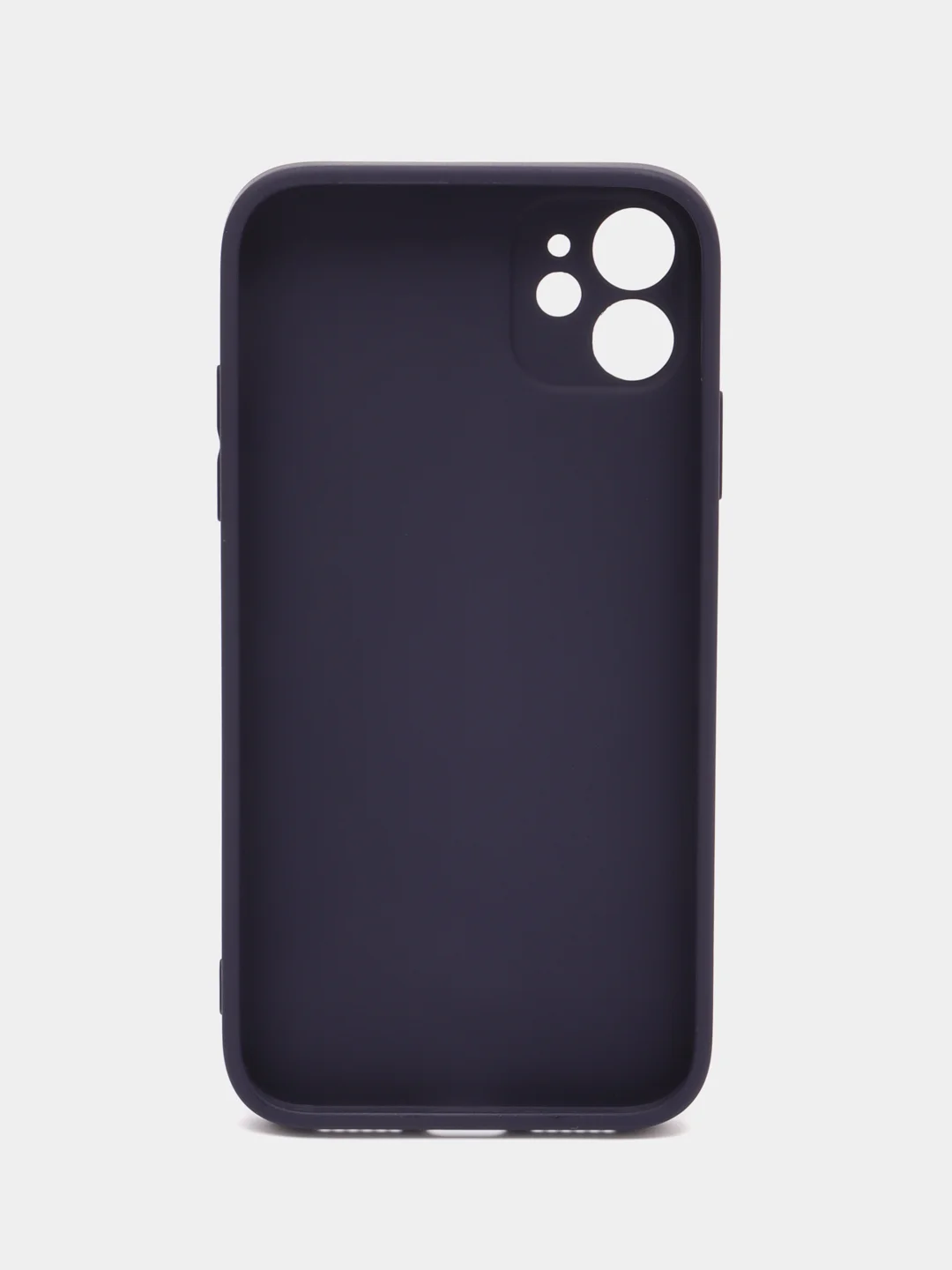 Индиго чехол для iPhone 11, силиконовый, со стеклянной панелью