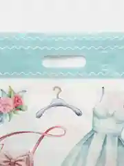 Голубой подарочный пакет