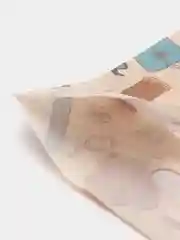 Пудровый подарочный пакет