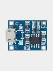 Контроллер с защитой Type-c/Micro-USB заряда аккумуляторов 18650 TP4056