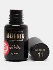 Розовый гель лак, гель-лак для ногтей Majorik Kapsula 11, 8g
