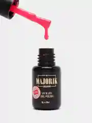 Вишнёвый гель лак для ногтей Majorik Kapsula 07, 8г ярко розовый лак для маникюра и педикюра