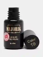 Бежевый гель-лак, гель лак для ногтей Majorik Coler 19, 8гр