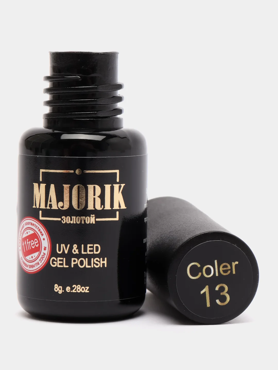 Аметистовый гель лак для ногтей Majorik Coler 13, 8гр сиреневый лак для маникюра и педикюра