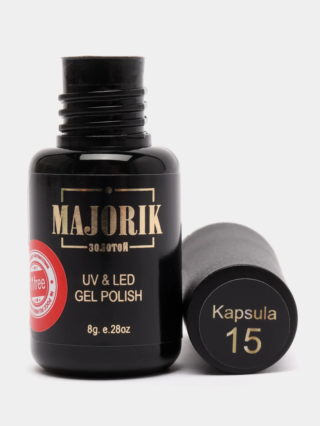Лавандовый гель лак, гель-лак для ногтей Majorik Kapsula 15, 8g