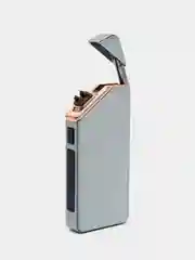 Приглушённый хаки электронная импульсная зажигалка USB Plazma, Металлическая, с сенсорным управлением LED
