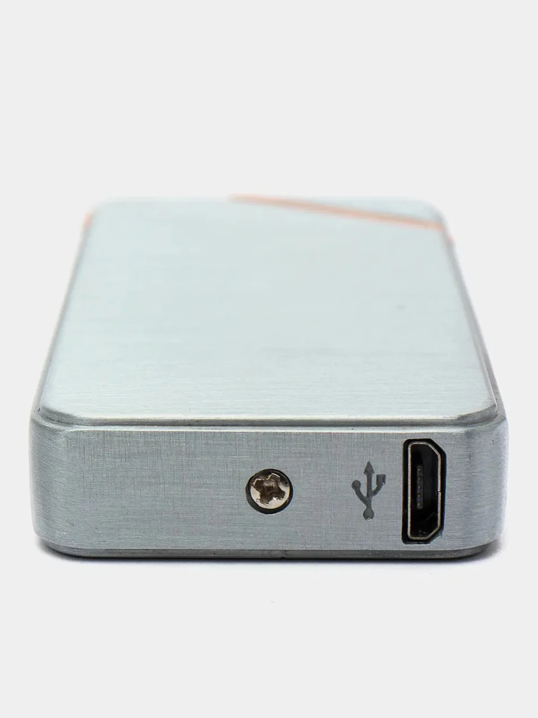 Приглушённый хаки электронная импульсная зажигалка USB Plazma, Металлическая, с сенсорным управлением LED
