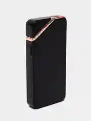 Черный электронная импульсная зажигалка USB Plazma, Металлическая, с сенсорным управлением LED