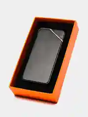 Черный электронная импульсная зажигалка USB Plazma, Металлическая, с сенсорным управлением LED