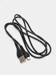 Черный кабель зарядный HOCO X37, быстрая зарядка QC3.0, Micro-USB, до 2.4 А, 1 м