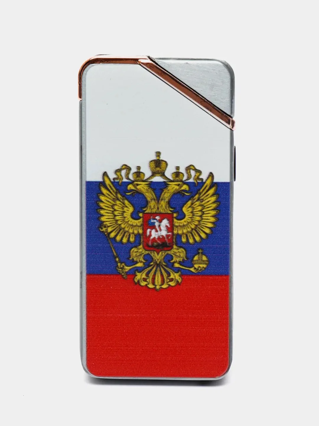 Синий электронная импульсная зажигалка USB Plazma, Металлическая, с сенсорным управлением LED