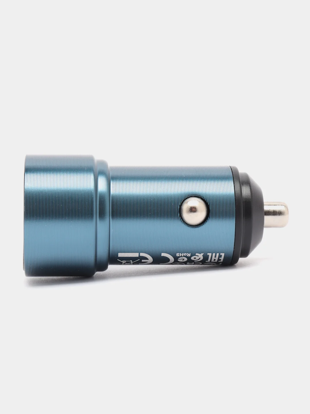 Синий автомобильное зарядное устройство Borofone BZ19 2.4A, для Lightning / Micro-USB / Type-C