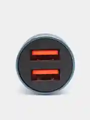 Синий автомобильное зарядное устройство Borofone BZ19 2.4A, для Lightning / Micro-USB / Type-C
