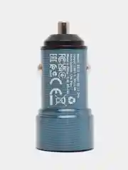Синий автомобильное зарядное устройство Borofone BZ19 2.4A, для Lightning / Micro-USB / Type-C
