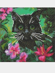 Набор для творчества алмазная мозаика "Волшебный кот", 30*30 см