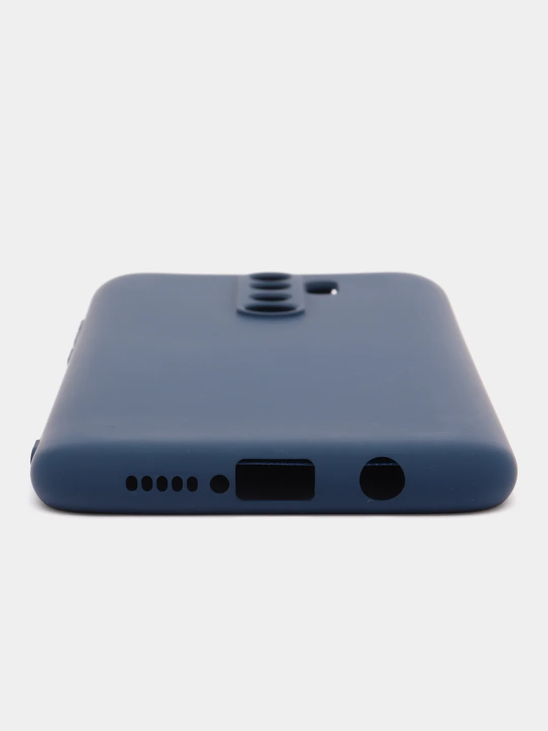 Синий меланж чехол Xiaomi Redmi Note 8 Pro, Сяоми Редми Нот 8 Про, силиконовый с закрытым низом