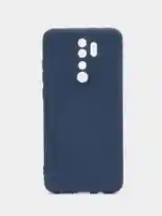 Синий меланж чехол Xiaomi Redmi Note 8 Pro, Сяоми Редми Нот 8 Про, силиконовый с закрытым низом