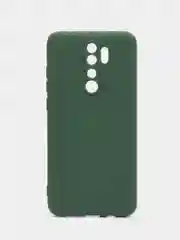 Тёмно-зелёный чехол Xiaomi Redmi Note 8 Pro, Сяоми Редми Нот 8 Про, силиконовый с закрытым низом
