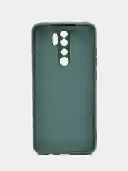 Тёмно-зелёный чехол Xiaomi Redmi Note 8 Pro, Сяоми Редми Нот 8 Про, силиконовый с закрытым низом