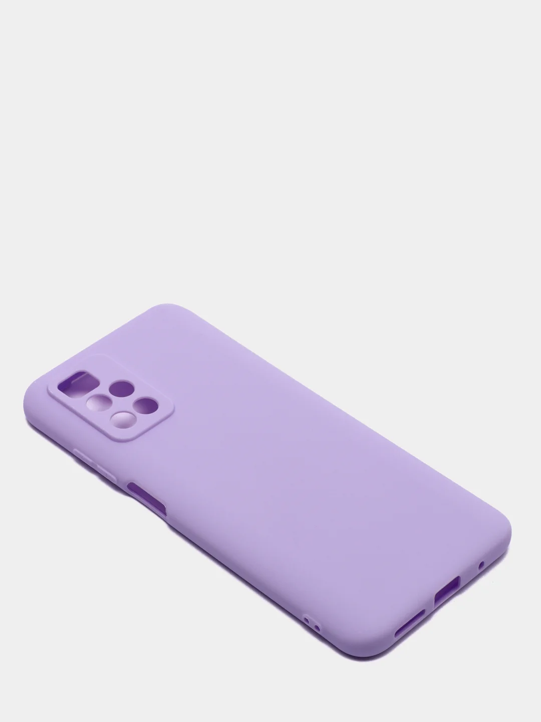 Сиреневый чехол силиконовый Xiaomi Redmi 10 / Редми 10 матовый, цветной