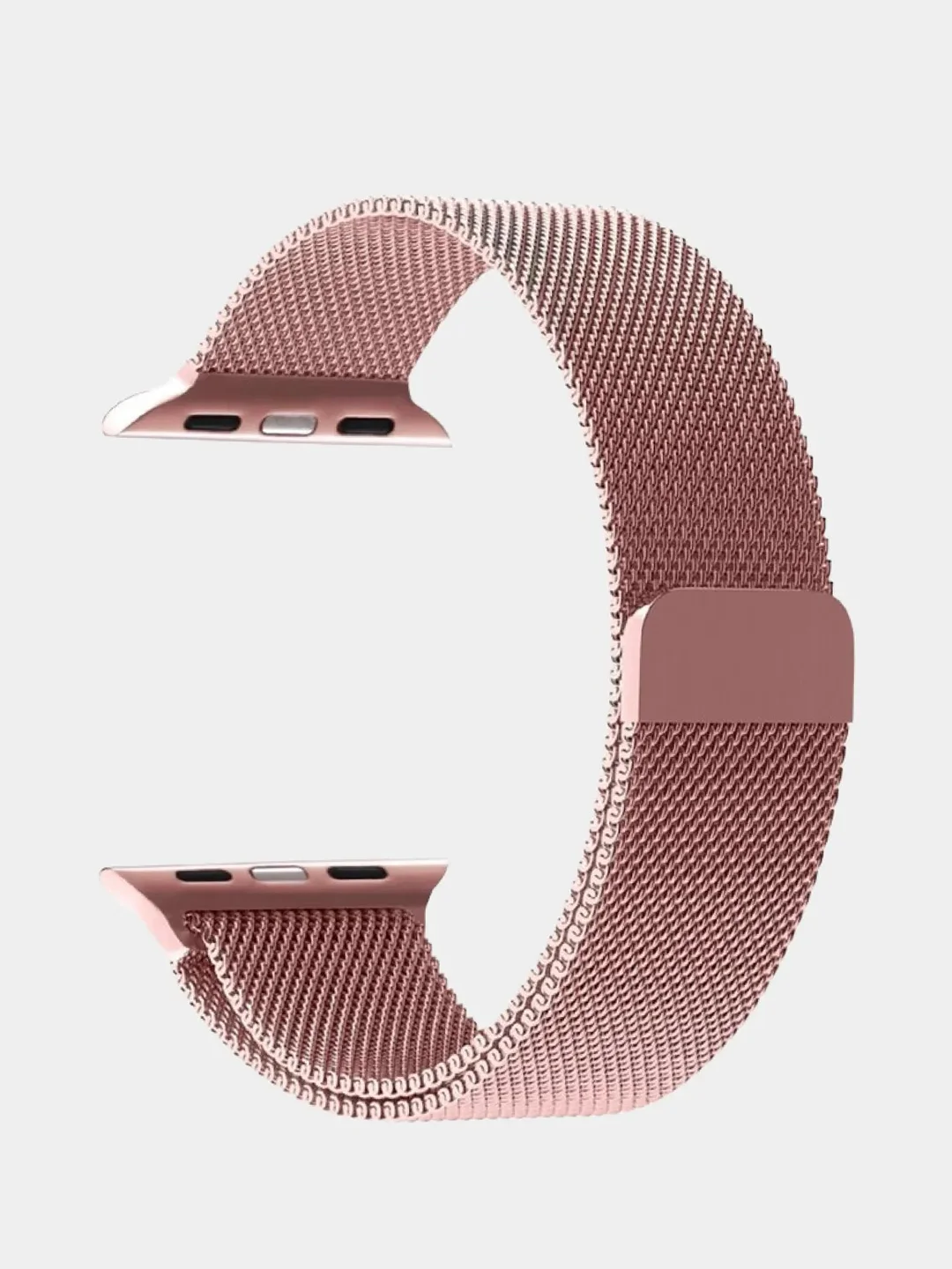 Розовый ремешок для смарт-часов Apple Watch металлический, миланская петля, 38-49 мм ULTRA