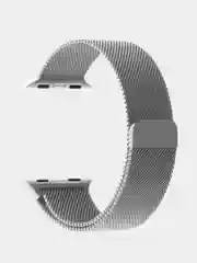 Серебряный ремешок для смарт-часов Apple Watch металлический, миланская петля, 38-49 мм ULTRA