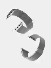 Серебряный ремешок для смарт-часов Apple Watch металлический, миланская петля, 38-49 мм ULTRA