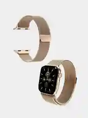 Золотой ремешок для смарт-часов Apple Watch металлический, миланская петля, 38-49 мм ULTRA