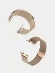 Золотой ремешок для смарт-часов Apple Watch металлический, миланская петля, 38-49 мм ULTRA