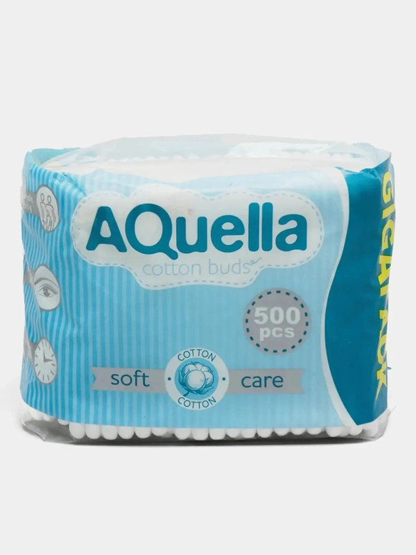 Ватные палочки AQuella, 500 штук