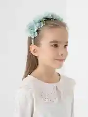 Ледяной ободок с цветами, Венок на голову, ободок карнавальный