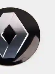 Серый металлик наклейки на диски, колпаки Renault Рено, сферическая, изогнутая, 56 мм, 4 штуки