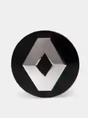 Серый металлик наклейки на диски, колпаки Renault Рено, сферическая, изогнутая, 56 мм, 4 штуки